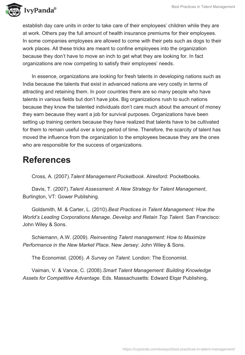 Best Practices in Talent Management. Page 4