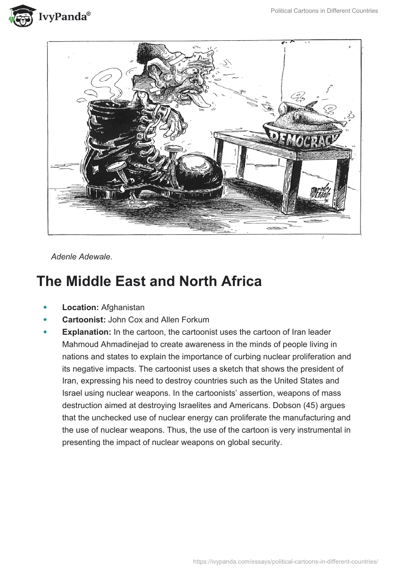 Political Cartoons in Different Countries. Page 4