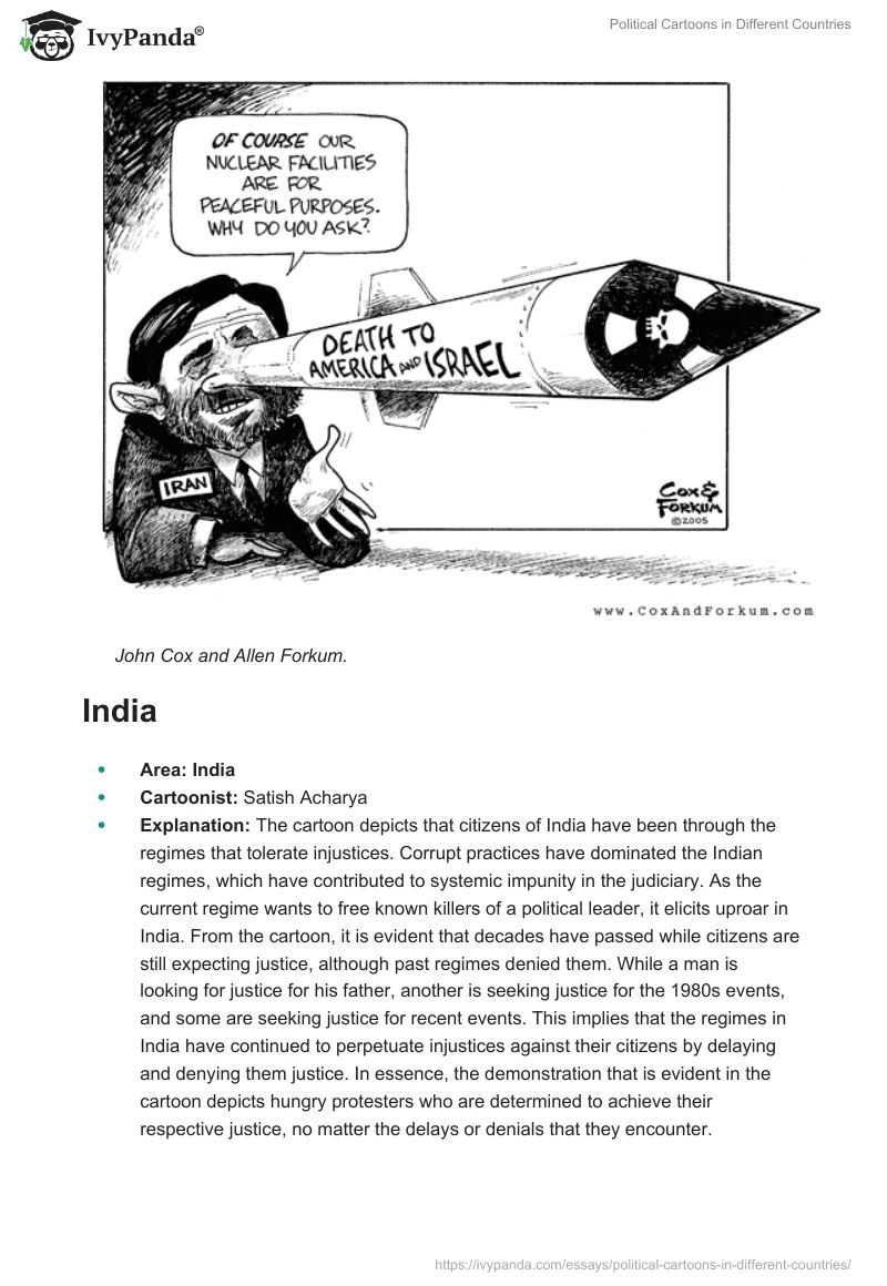 Political Cartoons in Different Countries. Page 5
