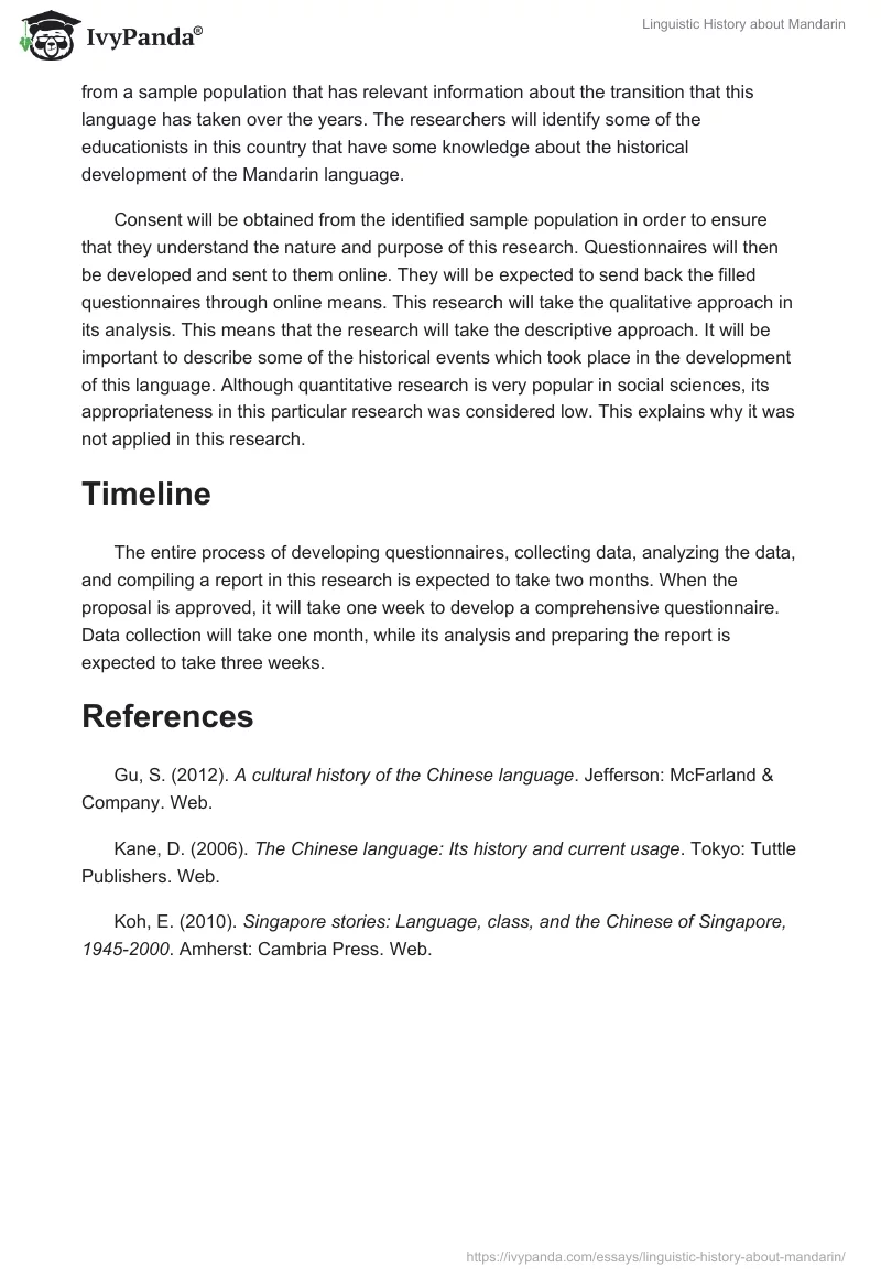 Linguistic History about Mandarin. Page 2
