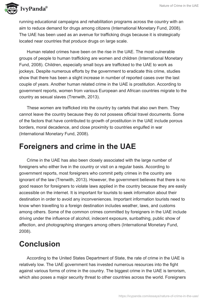Nature of Crime in the UAE. Page 3