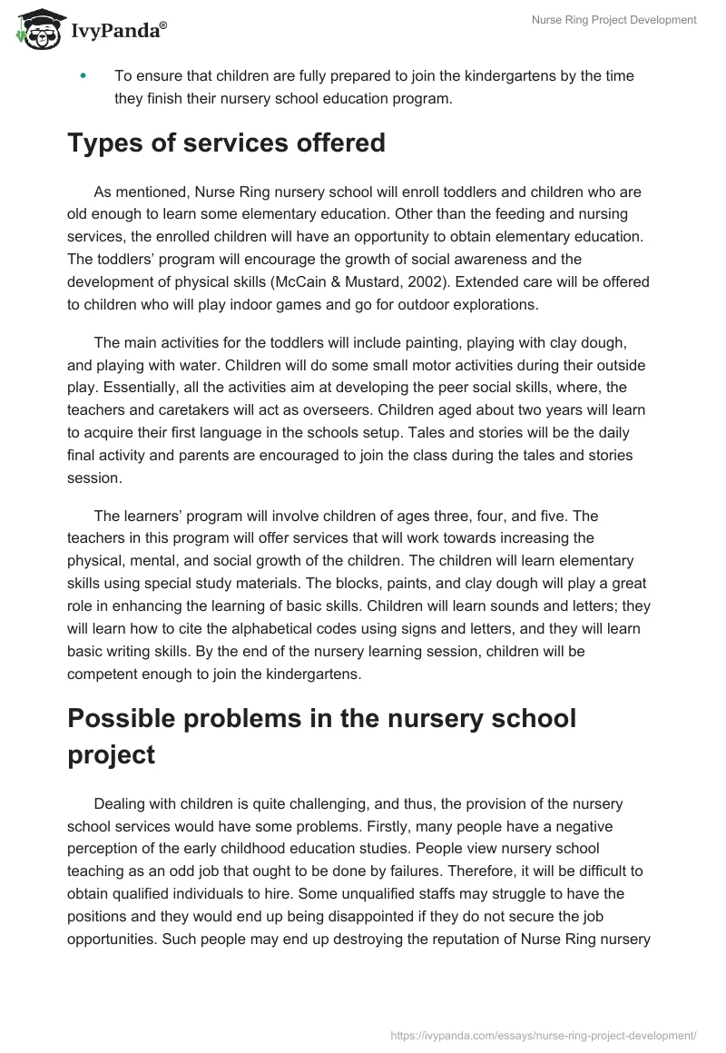 Nurse Ring Project Development. Page 2