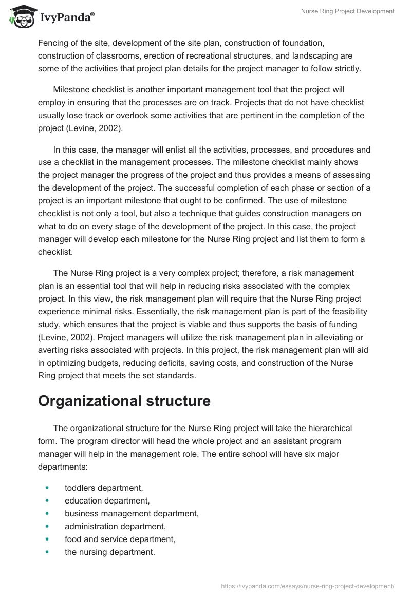 Nurse Ring Project Development. Page 4