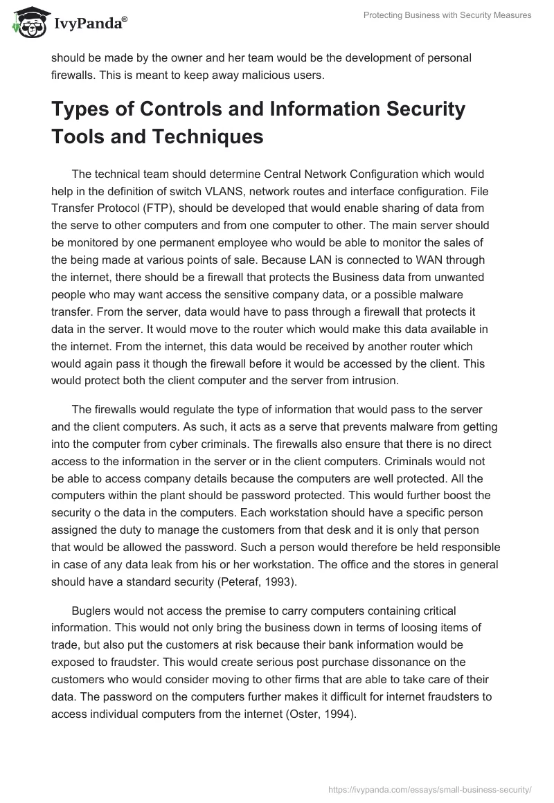 Protecting Business with Security Measures. Page 3