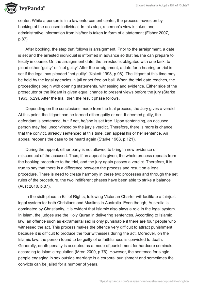 Should Australia Adopt a Bill of Rights?. Page 4