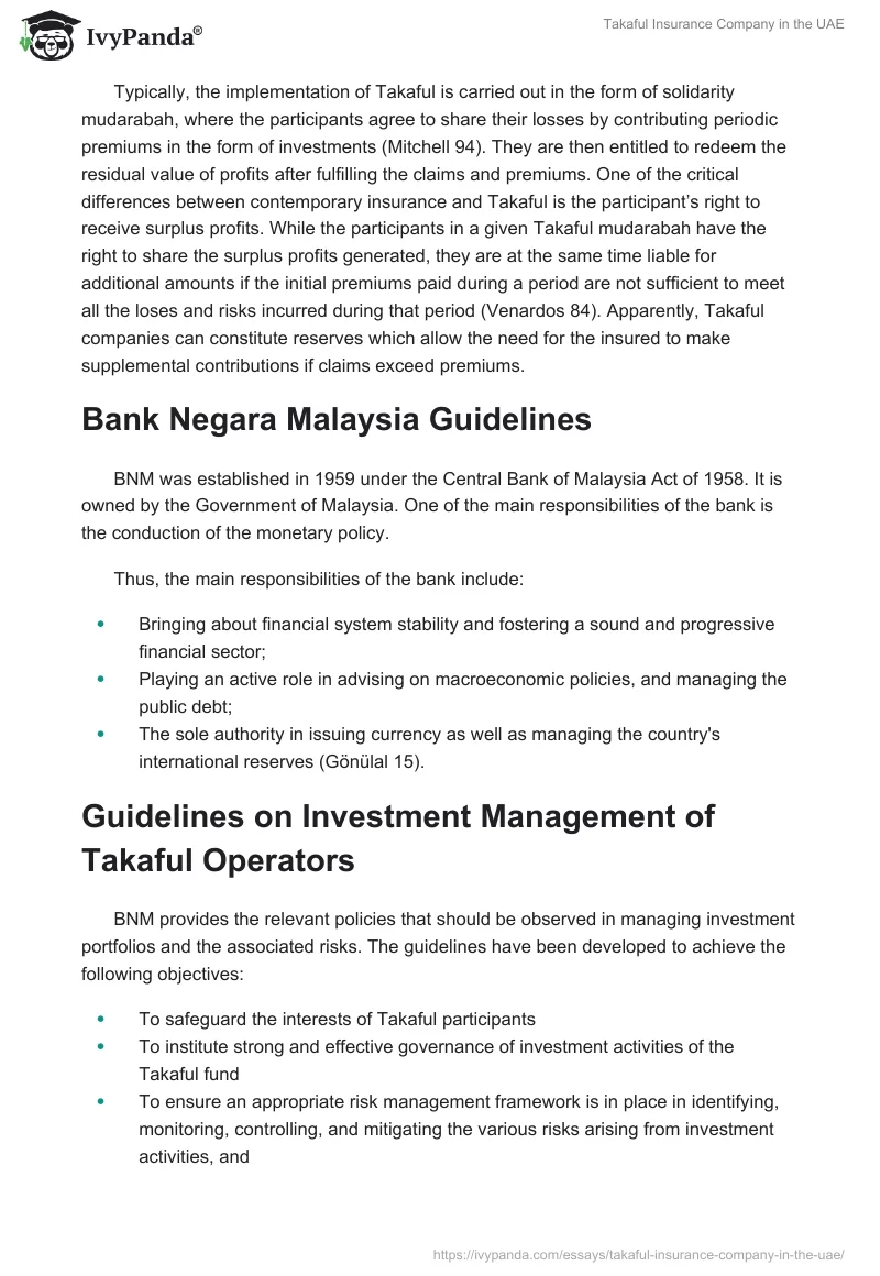 Takaful Insurance Company in the UAE. Page 5