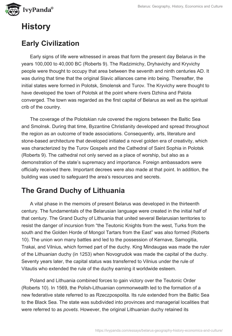 Belarus: Geography, History, Economics and Culture. Page 5