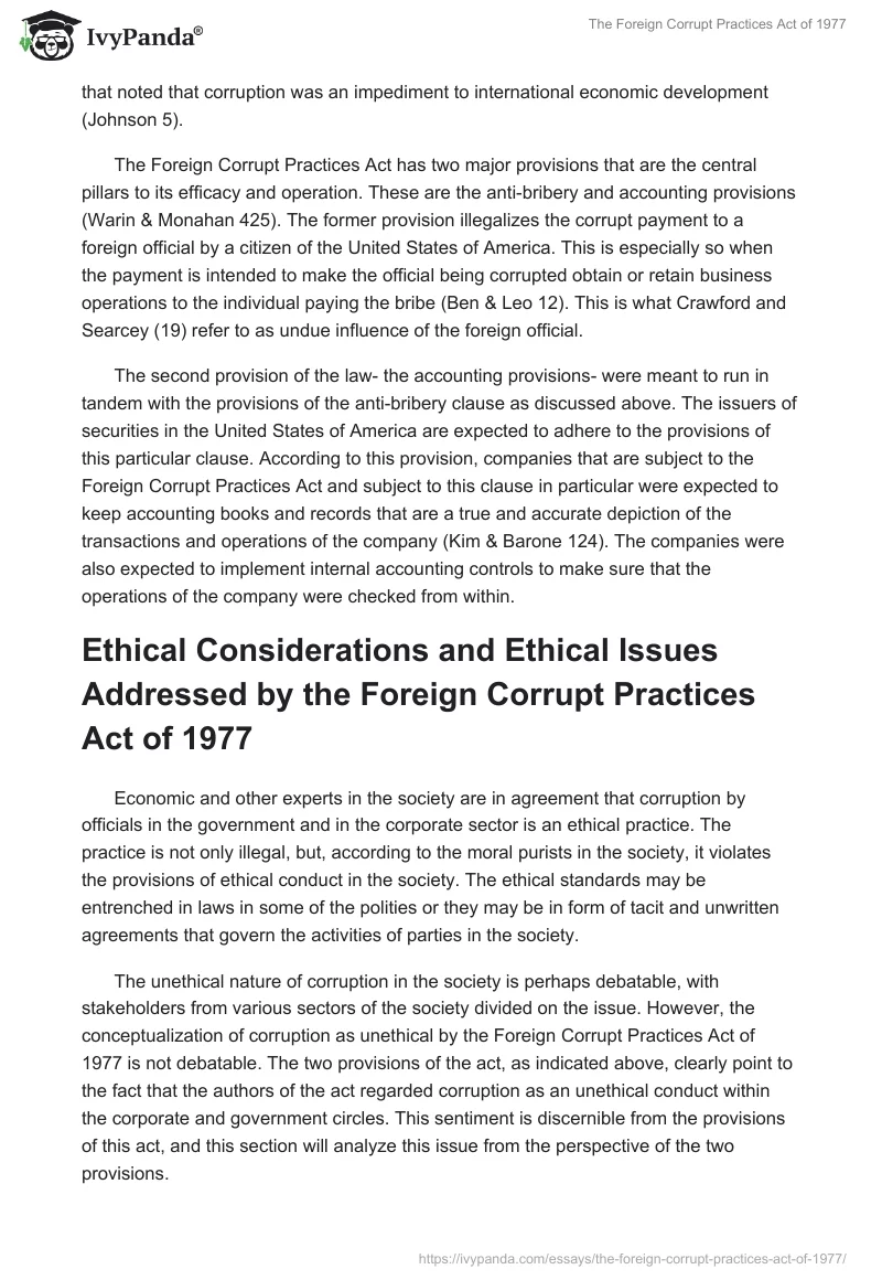 The Foreign Corrupt Practices Act of 1977. Page 4