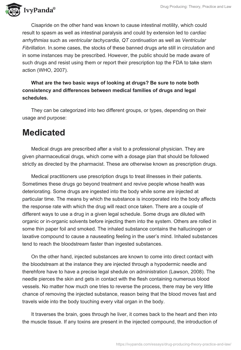 Drug Producing: Theory, Practice and Law. Page 2