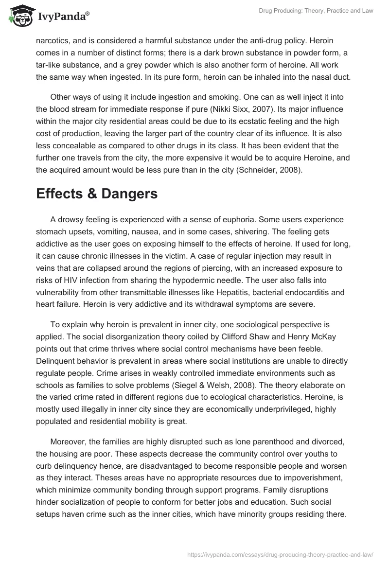 Drug Producing: Theory, Practice and Law. Page 5