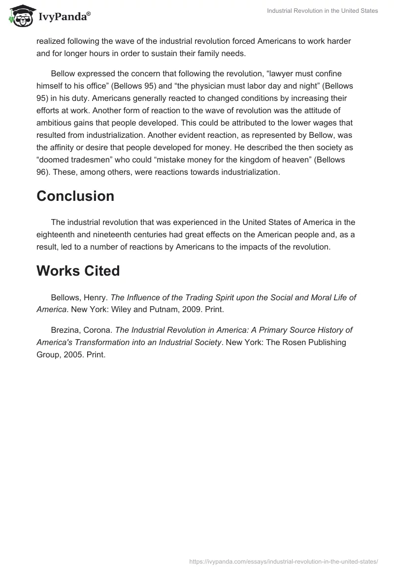 Industrial Revolution in the United States. Page 3