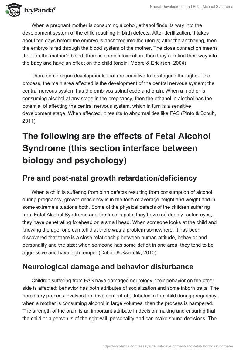 Neural Development and Fetal Alcohol Syndrome. Page 4