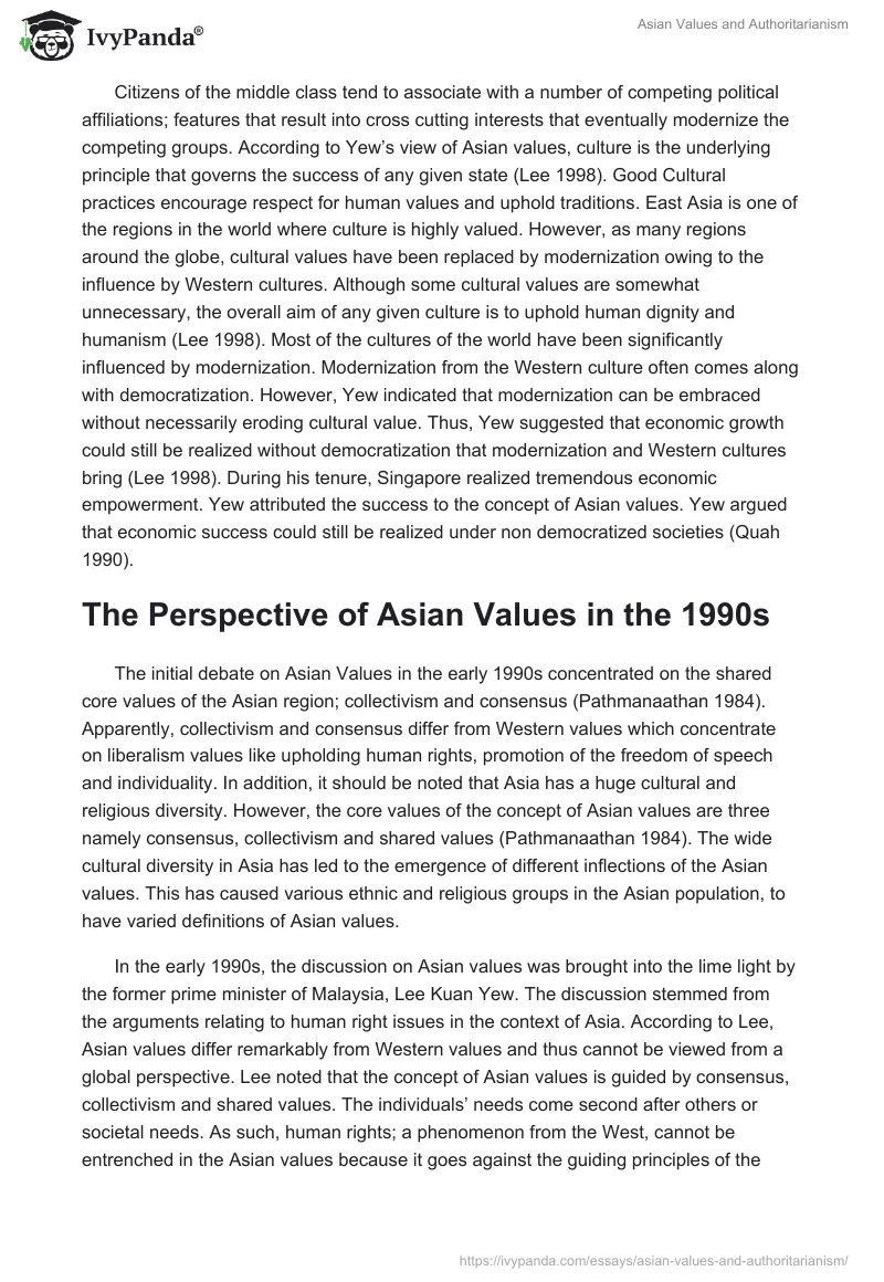 Asian Values and Authoritarianism. Page 5