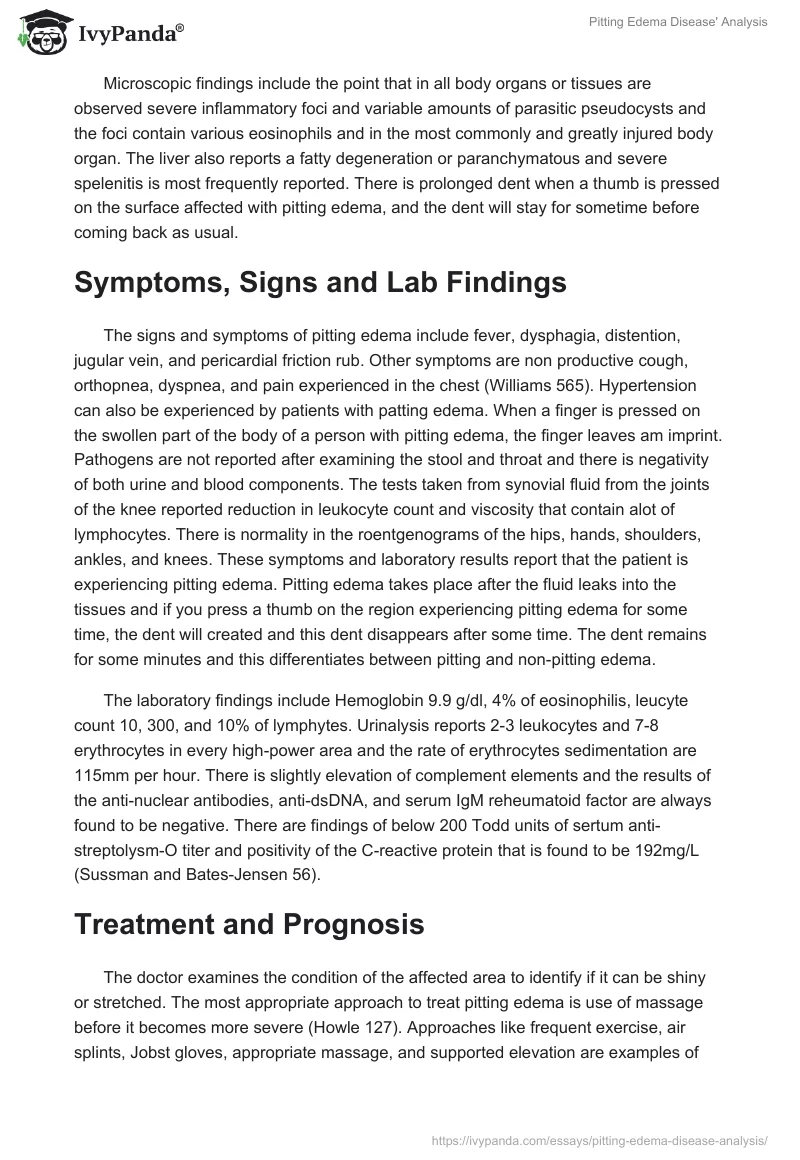 Pitting Edema Disease' Analysis. Page 2