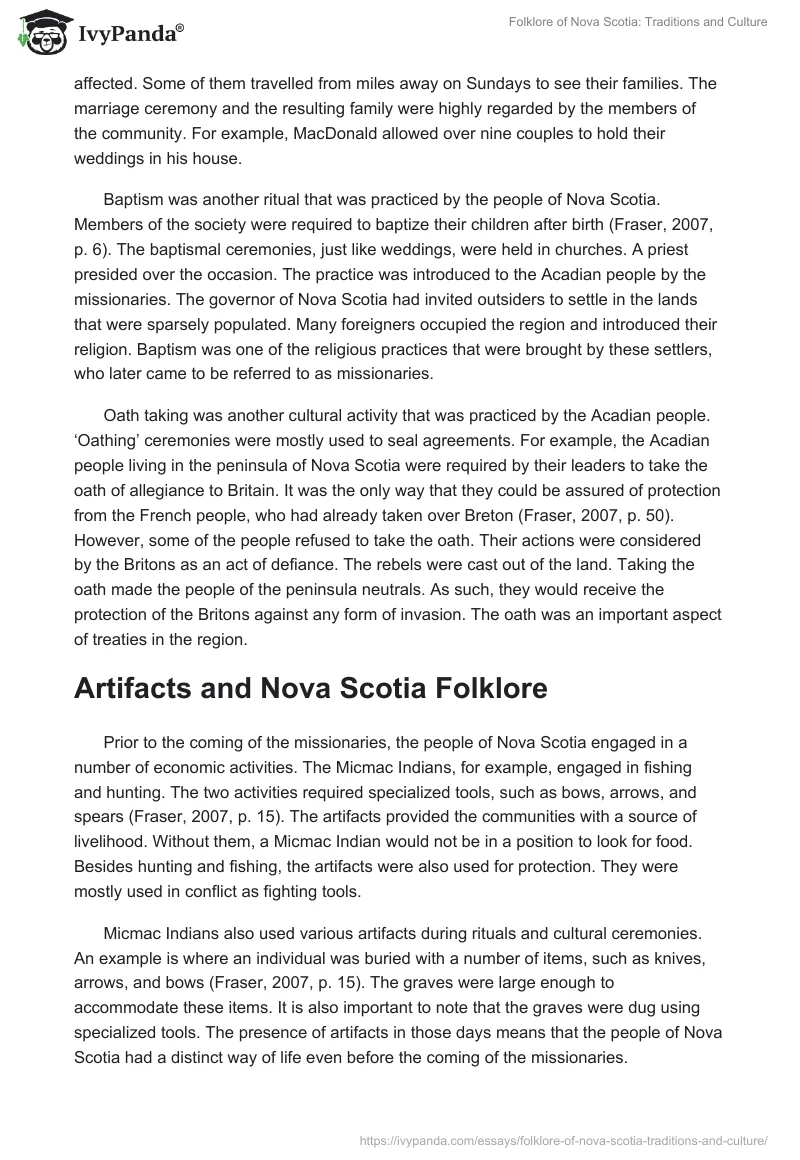 Folklore of Nova Scotia: Traditions and Culture. Page 4