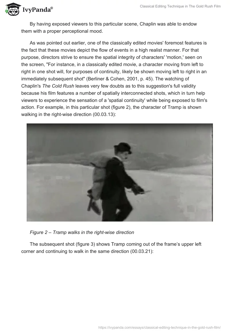 Classical Editing Technique in "The Gold Rush" Film. Page 3