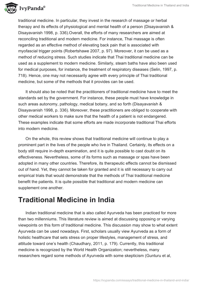 Traditional Medicine in Thailand and India. Page 2