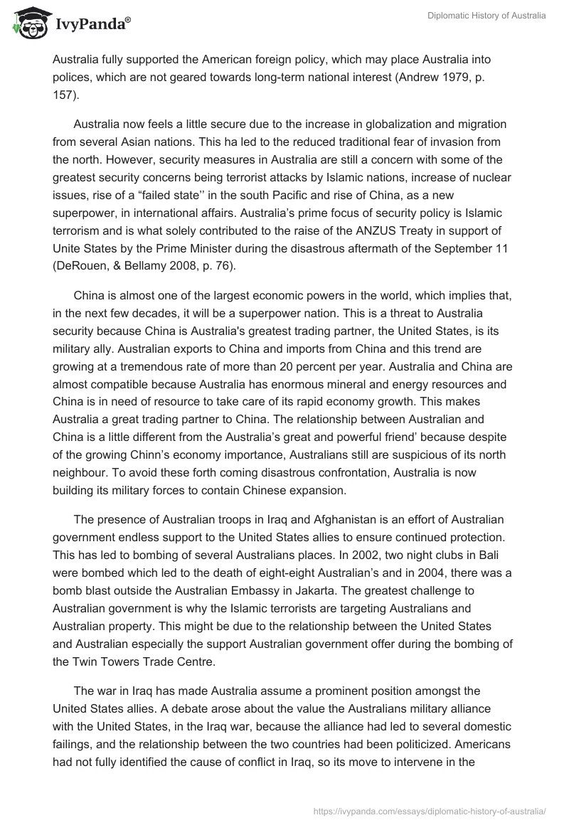 Diplomatic History of Australia. Page 4