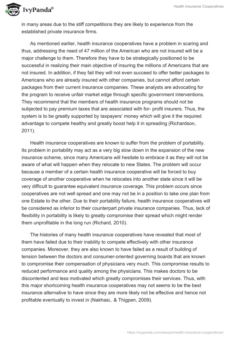 Health Insurance Cooperatives. Page 5