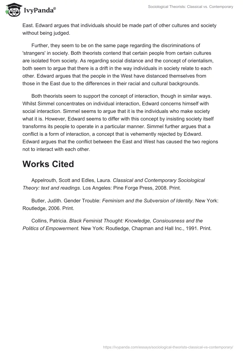 Sociological Theorists: Classical vs. Contemporary. Page 3