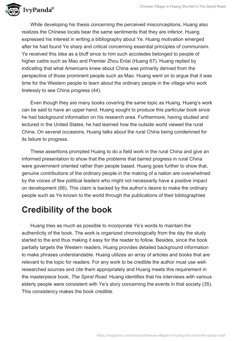 Chinese Village in Huang Shu-Min's The Spiral Road. Page 3