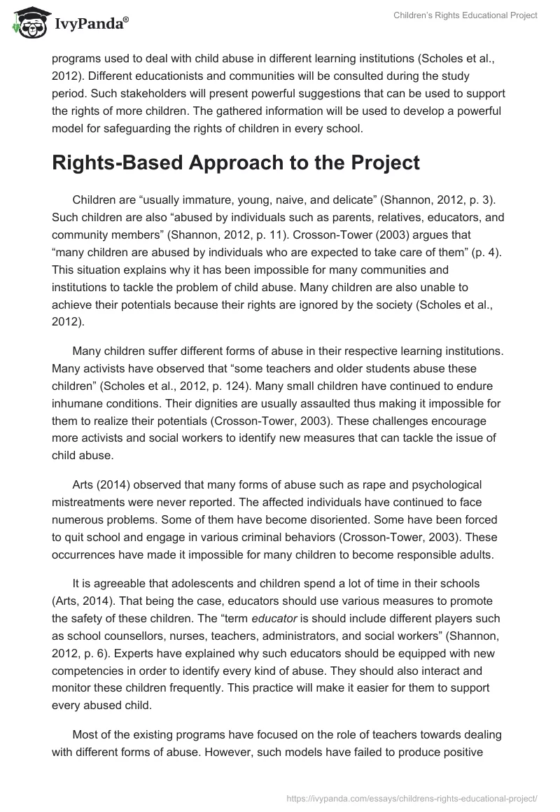 Children’s Rights Educational Project. Page 2