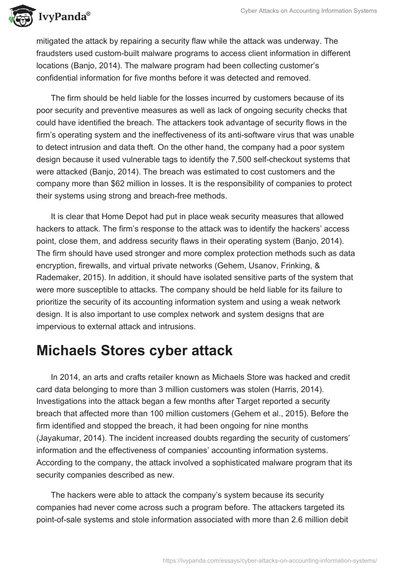 Cyber Attacks on Accounting Information Systems. Page 2
