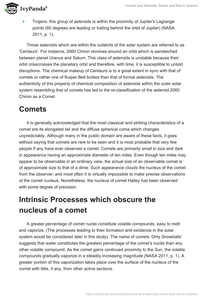 Comets and Asteroids: Nature and Role in Science. Page 3