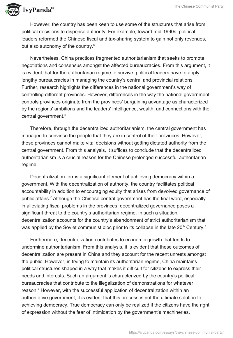 The Chinese Communist Party. Page 2