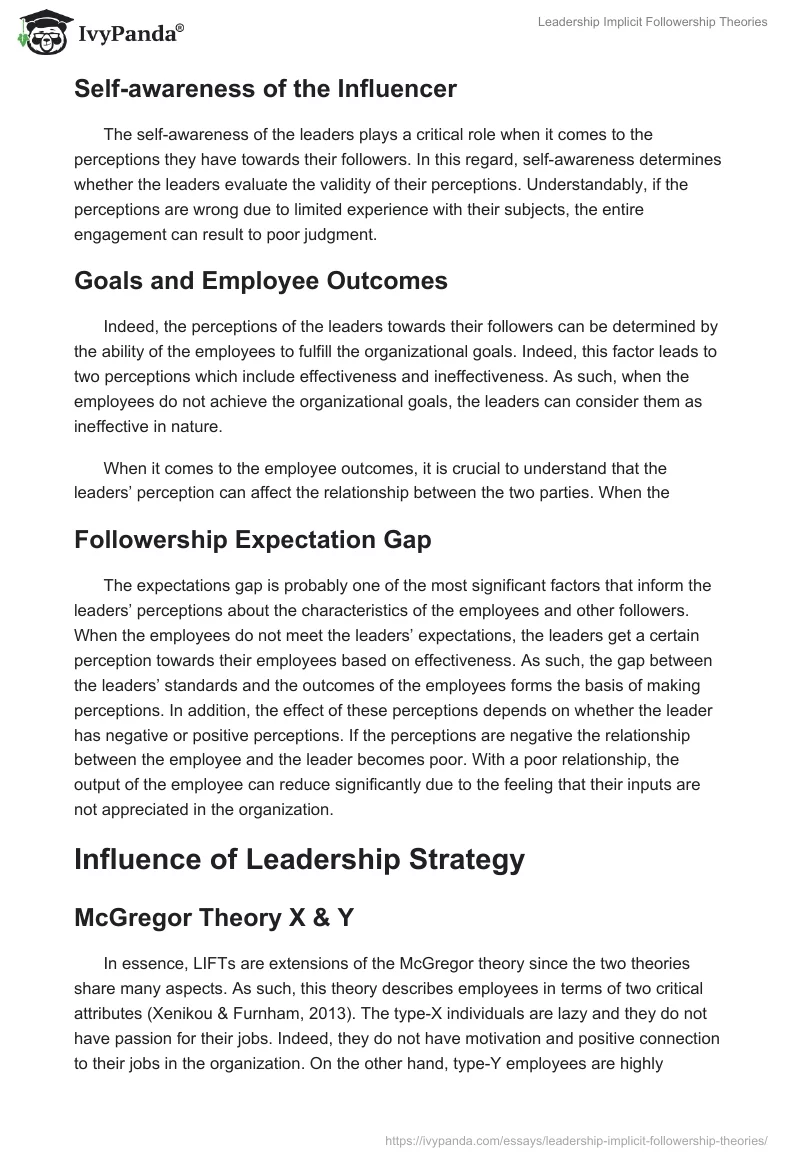 Leadership Implicit Followership Theories. Page 3