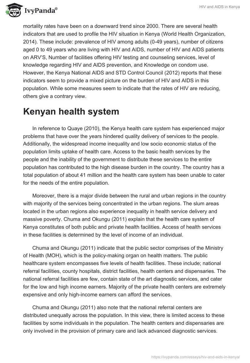 HIV and AIDS in Kenya. Page 3