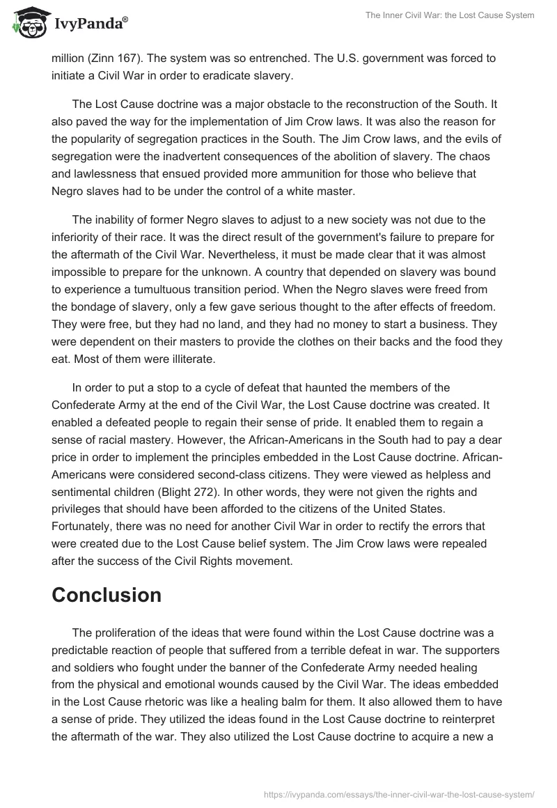 The Inner Civil War: The Lost Cause System. Page 3