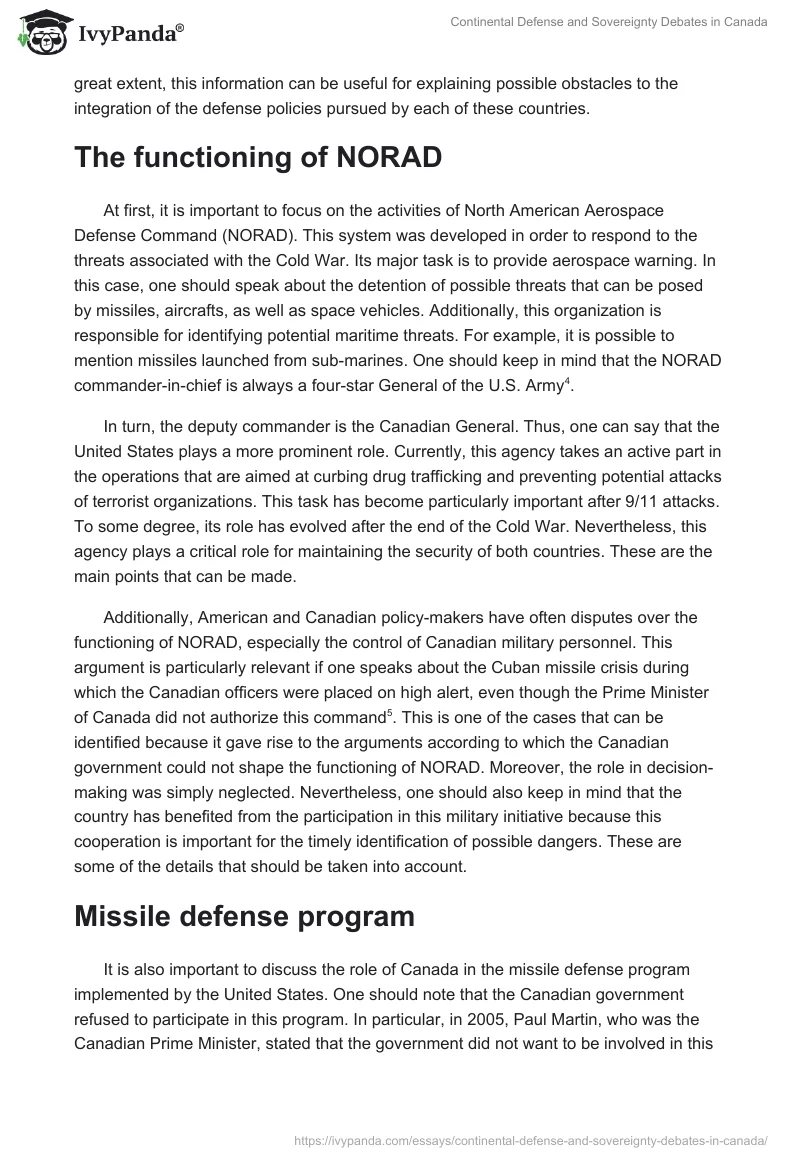 Continental Defense and Sovereignty Debates in Canada. Page 2