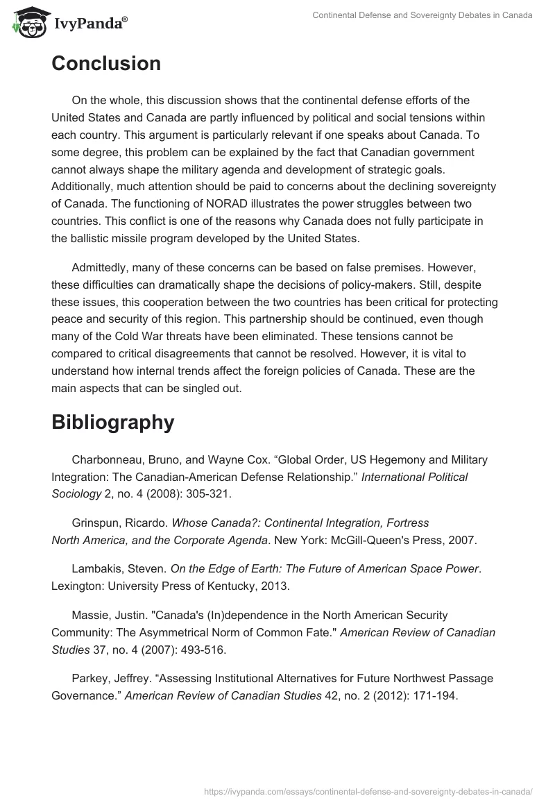 Continental Defense and Sovereignty Debates in Canada. Page 4