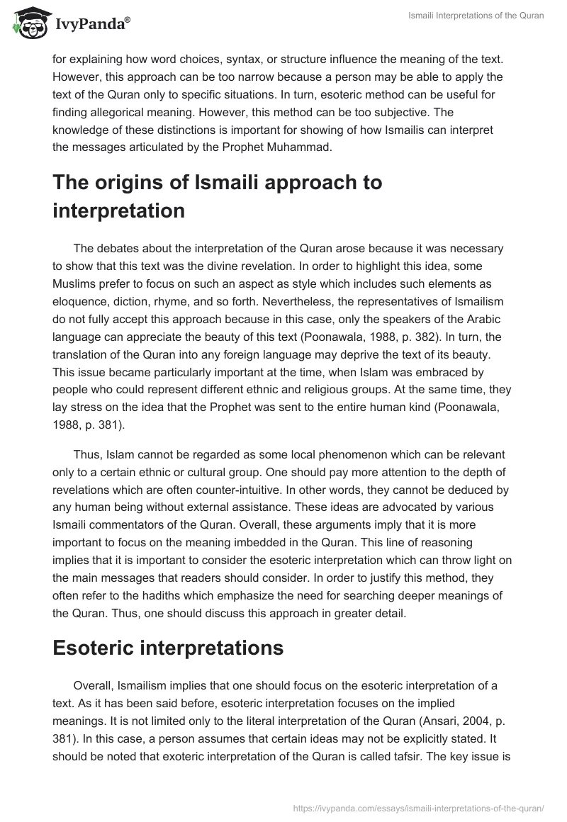 Ismaili Interpretations of the Quran. Page 2