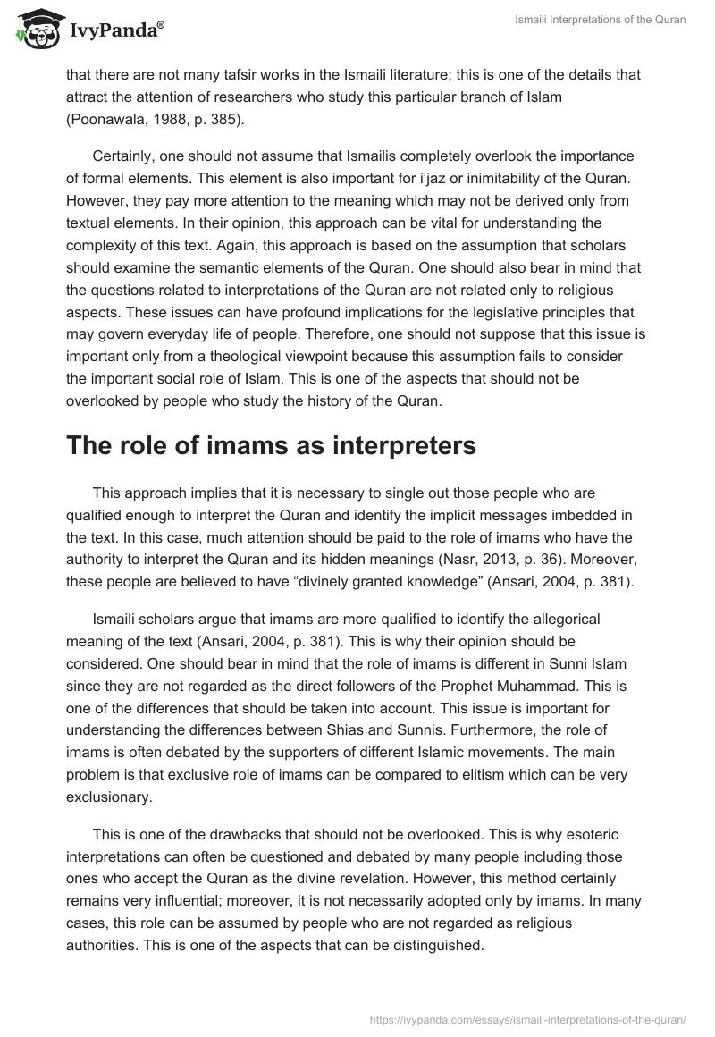 Ismaili Interpretations of the Quran. Page 3
