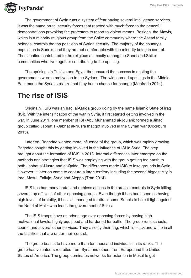 Why Has ISIS Emerged?. Page 3