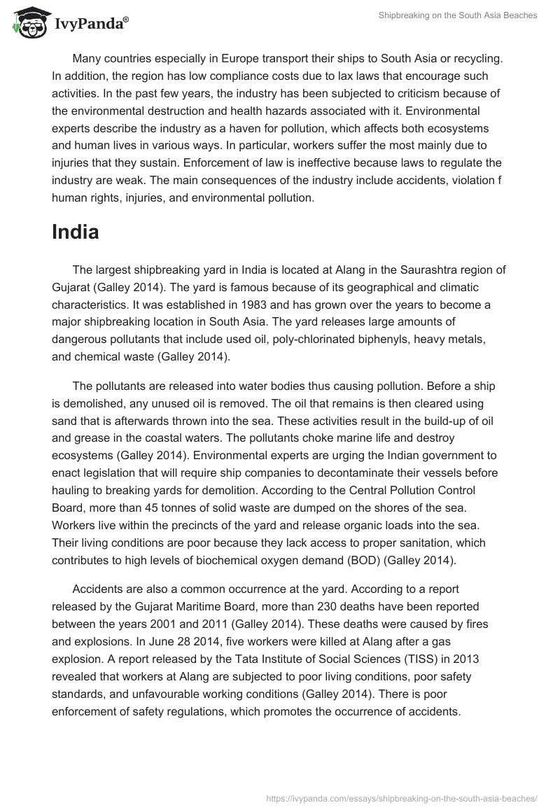 Shipbreaking on the South Asia Beaches. Page 2
