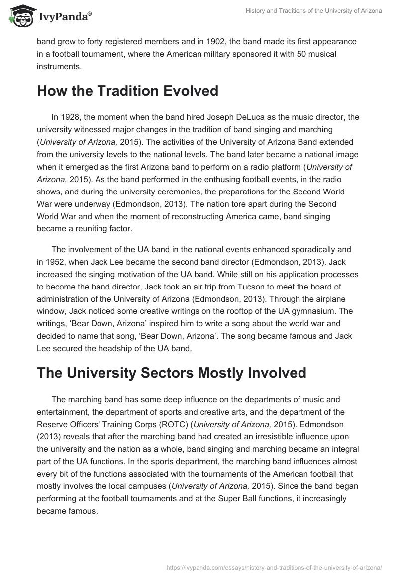 History and Traditions of the University of Arizona. Page 2