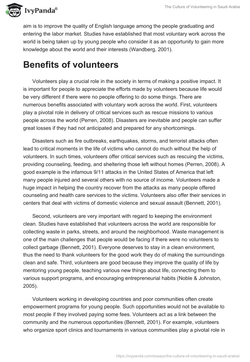 The Culture of Volunteering in Saudi Arabia. Page 3