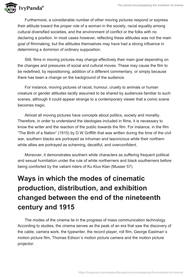 The Period Encompassing the Invention of Cinema. Page 3