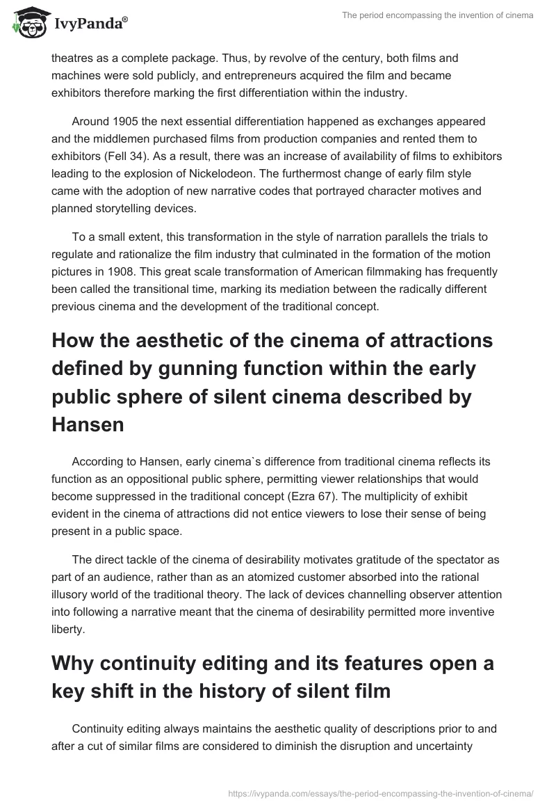 The Period Encompassing the Invention of Cinema. Page 5
