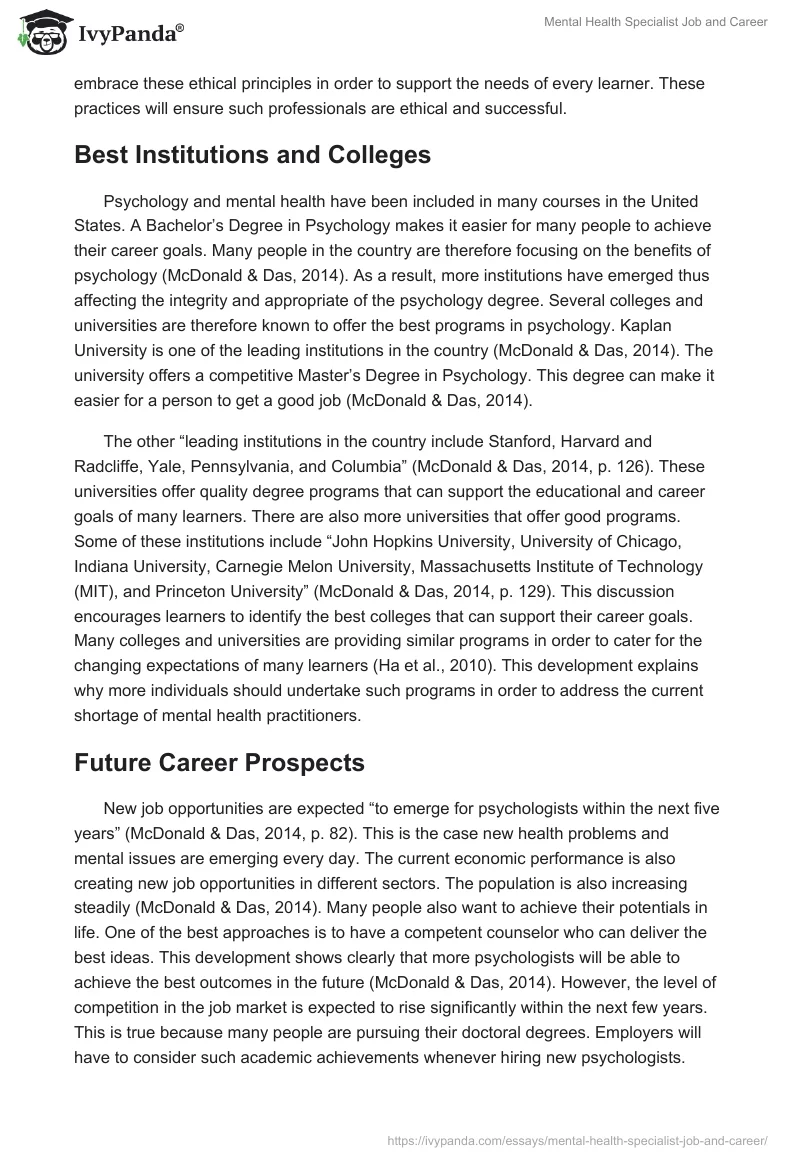 Mental Health Specialist Job and Career. Page 5
