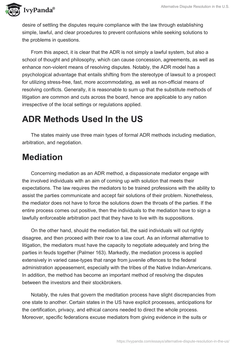 Alternative Dispute Resolution in the U.S.. Page 3