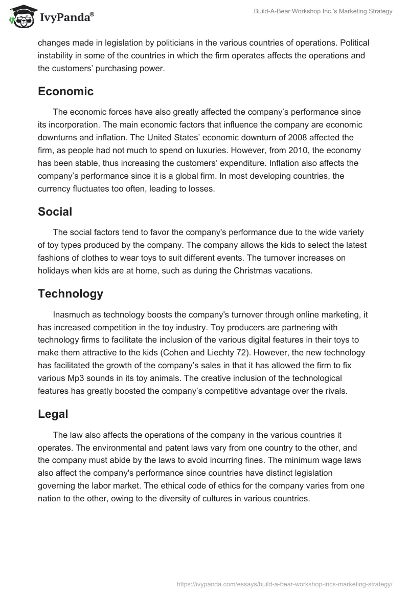 Build-A-Bear Workshop Inc.'s Marketing Strategy. Page 4
