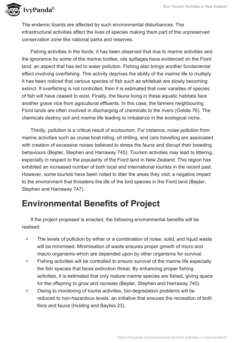 Eco-Tourism Activities in New Zealand. Page 2