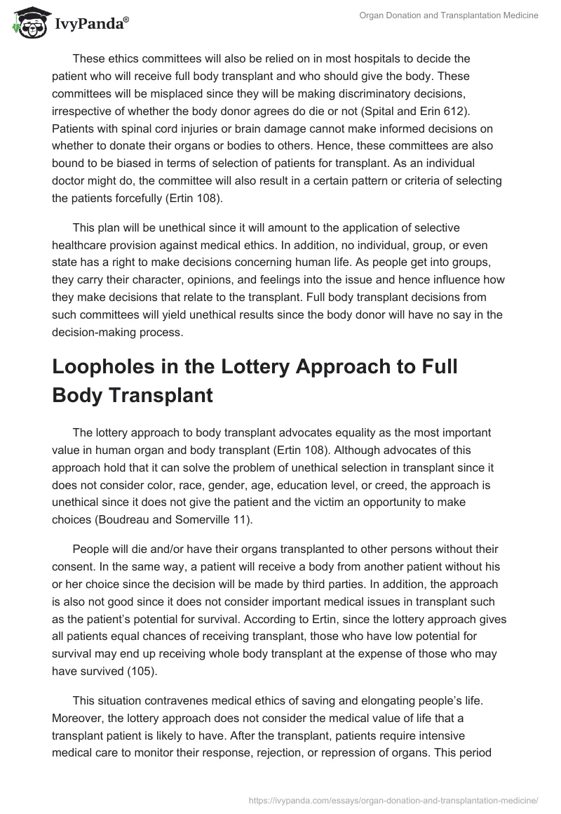 Organ Donation and Transplantation Medicine. Page 3