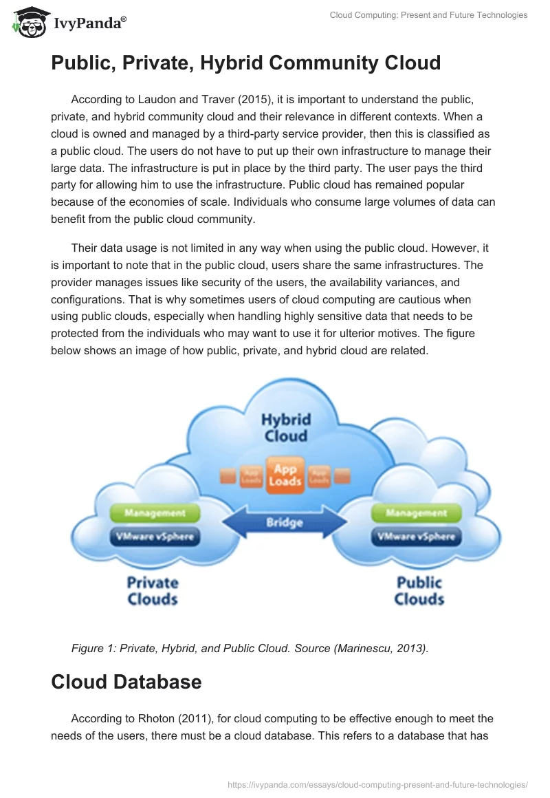 Cloud Computing: Present and Future Technologies. Page 2