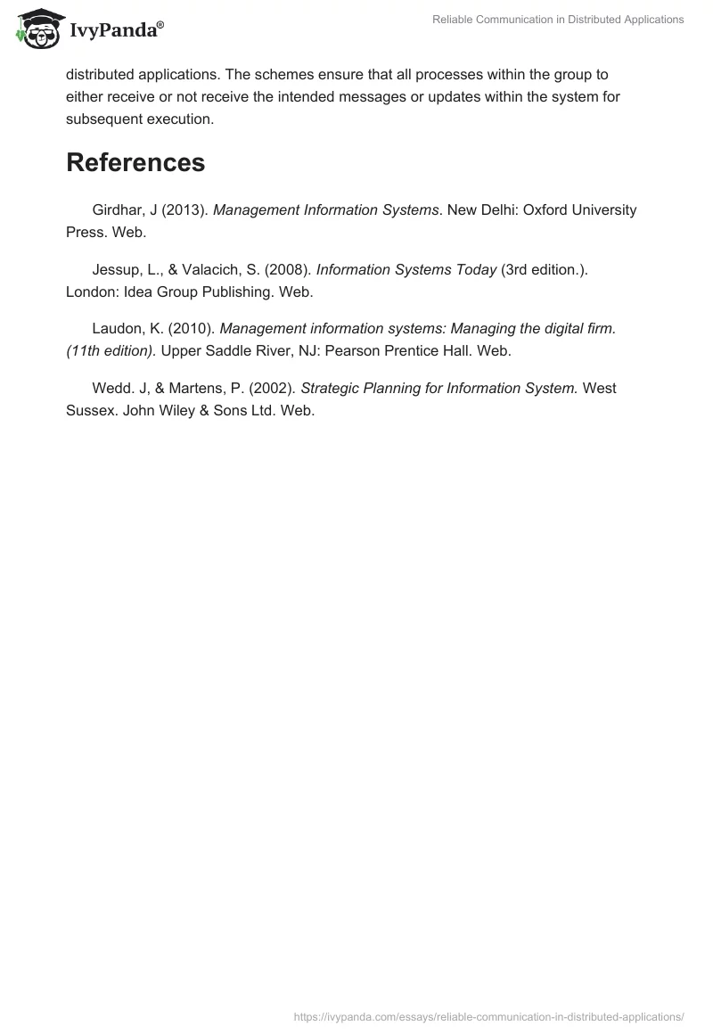 Reliable Communication in Distributed Applications. Page 5