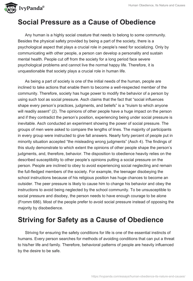 Human Obedience, Its Nature and Causes. Page 2